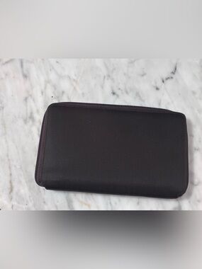 Gucci Dark Brown Minimalist Zip Around Long Wallet